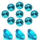 100pcs Clear Acrylic Diamonds 25mm Wedding Table Scatters Gemstones Sky Blue