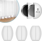 8 Pcs Shower Curtain Weights  Silicone Wrapped Heavy Duty Shower Curtain Magnets