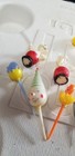 Vintage Hallmark Cupcake Toppers Picks Mixed Lot 13 Plastic-rare-free Shipping 