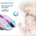 M2 Wireless Gaming Mouse  Silent Rechargeable Optical Usb Computer Mice Wirel   