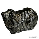 South Asian Repousse Metal Figural Foo Lion Or Dog Form Betel Nut Box Vintage