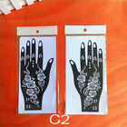 Large Henna Stencils Hand Mehndi Art Template India Lace Body Temporary Tattoo