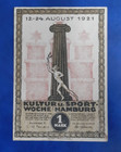 Hamburg Notgeld 1 Mark 1921 Emergency Money Germany Banknote  24744 