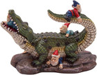 Gator Gnome  Whimsical Garden Figurine - Unique Home   Outdoor Decor