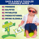 Flushable Wipes For Baby And Kids By   Sensitive And Unscented Formula  Hypoalle