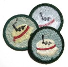 Girl Scout 1963-1974 Junior Needlecraft Badge Embroidery Frame Hoop Sewing Patch