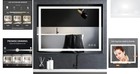 Led Bathroom Vanity Mirror 36x28 Inch Anti-fog Dimmable Wall Mount Adjustable