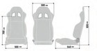 Sparco 009014nrsky R100 Reclining Sport Seat Universal