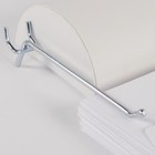 Sswbasics 6 Inch Chrome Peg Hook For    Inch Pegboard - Pack Of 100- Chrome