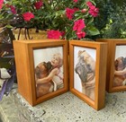 Large Pet Cremation Urn Solid Wood Photo Frame Beautifully Made For Your Pet