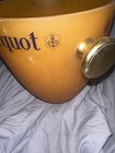 Veuve Clicquot Orange Acrylic Champagne Ice Bucket Cooler W  Gold Handle