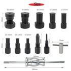 12pcs Blind Hole Collet Bearing Puller Set 8-32mm Inner Bearing Extractor With 