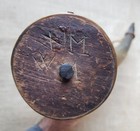     fine Large Early  w M  Rev War Soldier s Powder Horn French Indian Flintlock