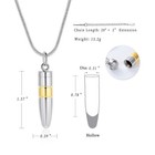 Urn Bullet Memorial Urns Ashes Keepsake Necklace Cremation Jewelry For Ashes