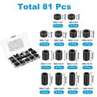 M6 M8 Nylon Spacer 81pcs Round Spacer Standoff Non-threaded Assortment Electr   