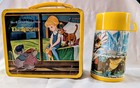 Vintage 1970 s Disney The Rescuers Aladdin Metal Lunch Box With Thermos Clean 