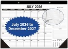 Stylish 8- Desk Calendar 2026-2027 With Daily Blocks And To-do List