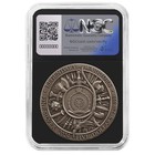 2024 Genghis Khan 2 Oz High Relief Silver Antiqued   Gold Gilded Ngcx Ms10