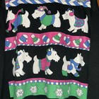 Vintage Grandmacore Puff Print Scottie Westie Dog Christmas Sweatshirt 2xl