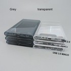 External Hd Disk Case 2 5 Sata To Usb 3 0 Transparent Hard Drive Hdd Ssd Box