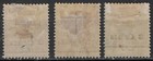 Ceylon 1892 Sc 155-57 Mhog Queen Victoria Ap1682
