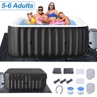 Naizea  6 Person Inflatable Hot Tub 130air Jet Large With Hot Tub   73 x73 x25 