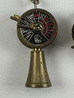 Vintage Nautical Ship Engine Telegraph   Divers Helmet Brass Keychains Lot Of 2
