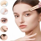 Painless Electric Eyebrow Trimmer Led Light Usb Rechargeable Facial Hair Remover