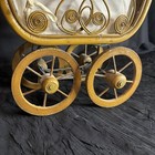Vintage Wicker metal Lace Baby Doll Carriage Stroller - Perfect For Photo Props 