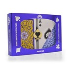 Copag 1546 100  Plastic Playing Cards - Poker Size Regular Index Blue yellow