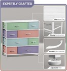 Sorbus Dresser W  8 Drawers - Kid Bedroom Furniture Storage Chest - Pastel Color