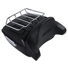 King Trunk Pad Chrome Rack Mount Fit For Harley Touring Road Glide 09-13 12