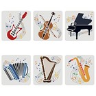 6pcs Musical Instrument Stencils 11 8x11 8 Inch Guitar Violin Piano Accordion