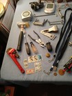 Junk Drawer Large Lot-tools Fishing Reel Stamps Eye Glasses Etc