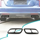 Tailpipe Exhaust Muffler Cover Compatible With Cadillac Ct4 Ct5 Black style A