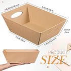 12 Pcs Baskets For Gifts Empty Bulk With Handle Classical  Brown 
