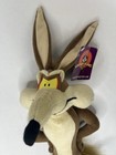 Wile E  Coyote Plush Stuffed Doll 20    Six Flags Souvenir Poseable Ears Nwt