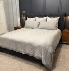 Hotel Collection Prism Duvet Cover 3 Piece Set Retail  500 Modern Gray Matelasse