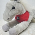 Wells Fargo Shamrock Legendary Pony 14  Gray Plush Stuffed Animal Horse 2013 