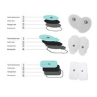 Tens Unit Snap-on - Combo Pack Electrode Pads - 10 Replacement Pairs