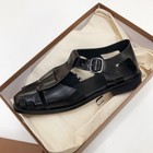Hereu Women s Leather Flat Bottomed Toe Sandals Luxury Lady Roman Shoes New