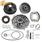Rear Brake Plate Cover Drum Hub Seal Kit For Honda Rancher 350 Trx350fe fm te tm