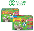 Purina Friskies Wet Cat Food Pate Variety Pack Salmon Dinner  Turkey And Giblets