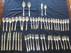 52 Pcs  Elaine Tudor Plate Oneida Community Silverplate Flatware For 8  W chest