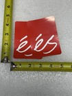 Es Shoes Skateboard Sticker  red  Vintage Skate Decal   Sticker