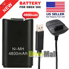 4x Rechargeable Battery Pack Charger Cable Dock For Xbox 360 Wireless Controller