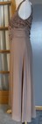 70s Patra Evening Gown Sz 14 Mauve Ruched Glitter Usa Made Formal Pageant Prom