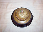 Antique Vintage Desk Lamp Base Cast Iron Ornate Brass Cap Weighted Quality Base