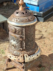 Antique 1906 Round Oak Wood Burning Stove Model E16