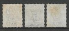 Hong Kong Sg40 42 1885 Qv 20c- 1 Surcharge Trio  Used  Cat   150 